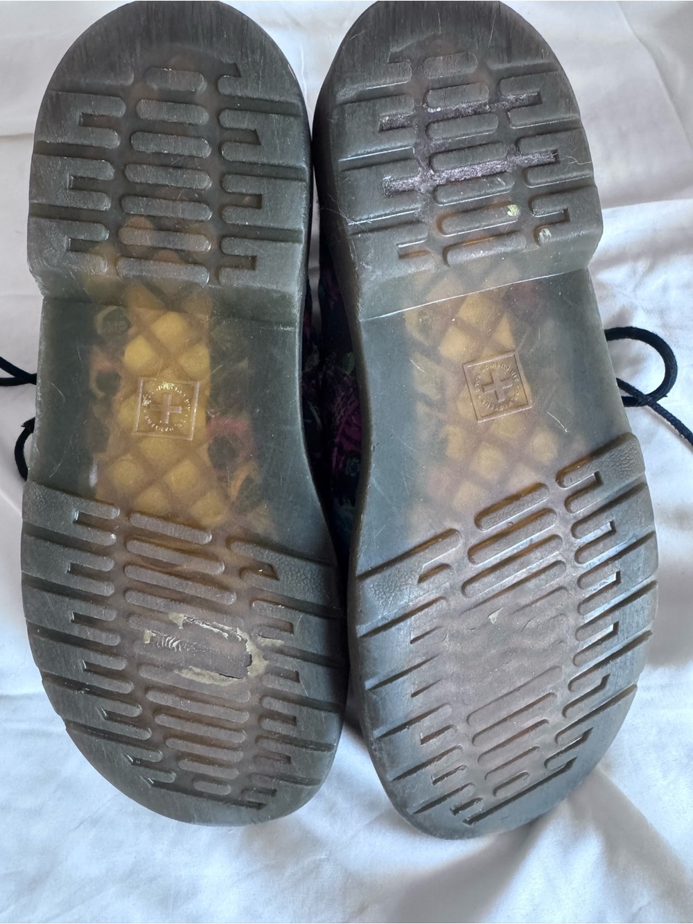 SOLD Dr Martens (Doc Martens) Rose skulls Lace-Up with side Zip Combat Boots - Picture 6 of 7